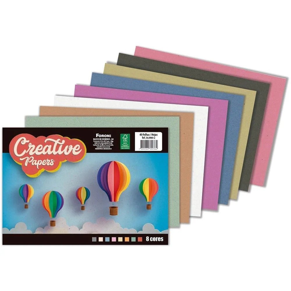 CREATIVE PAPERS 40FLS 8CORES 80G